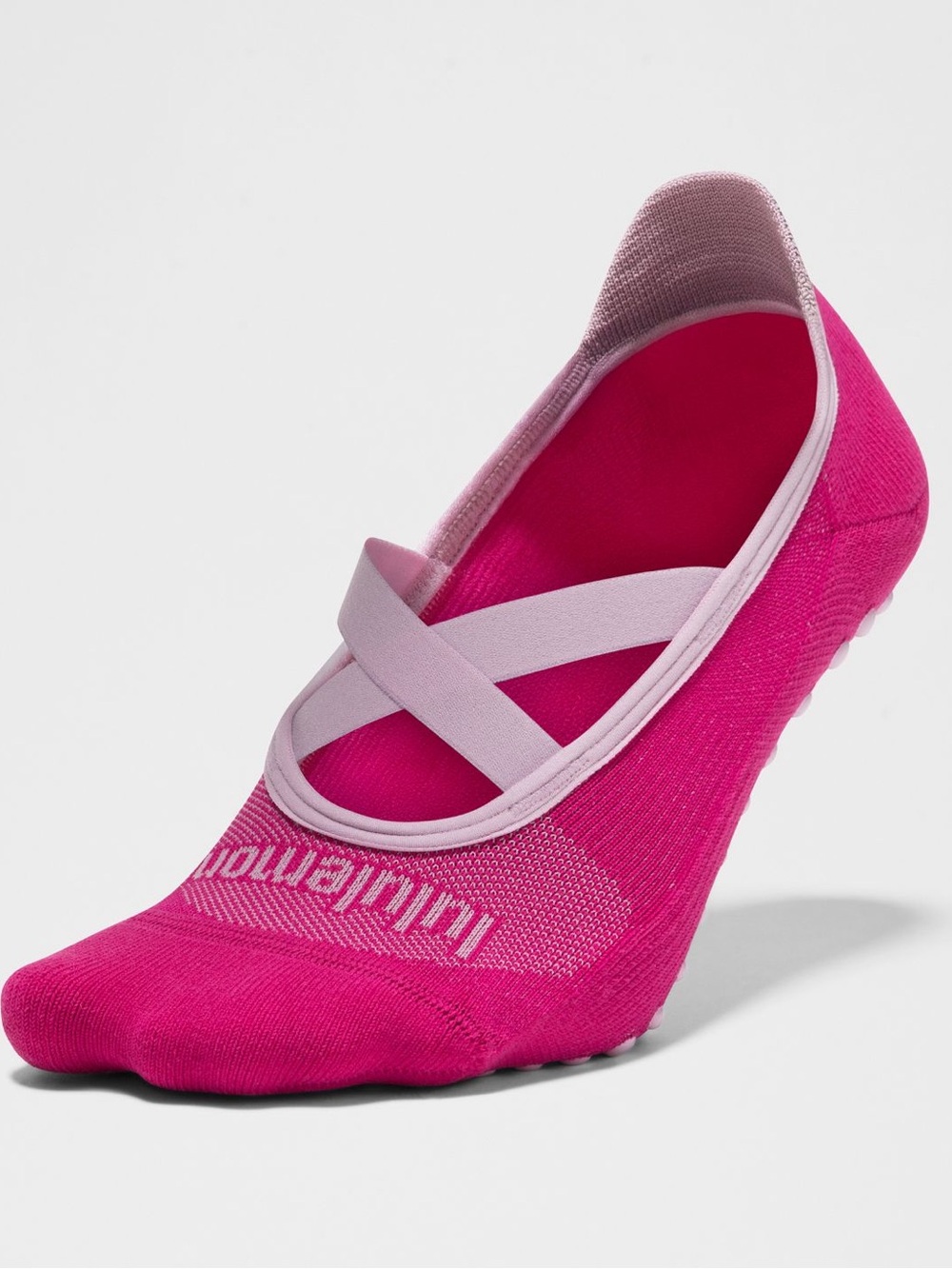 NWT LULULEMON Find Your Balance Grip Sock Strappy Pink Flare/Lilac Play